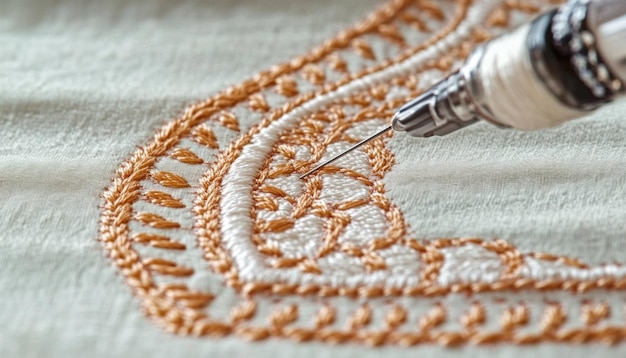 Broderie manuală pe pânză